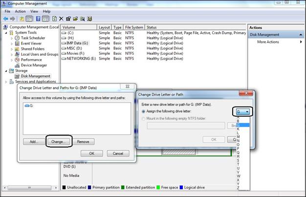 Disk Management in Windows 7